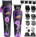Professional Hair Clippers for Men - Cordless Barber Clippers & Zero-gapped Trimmer Set, High Speed Motor Haircutting