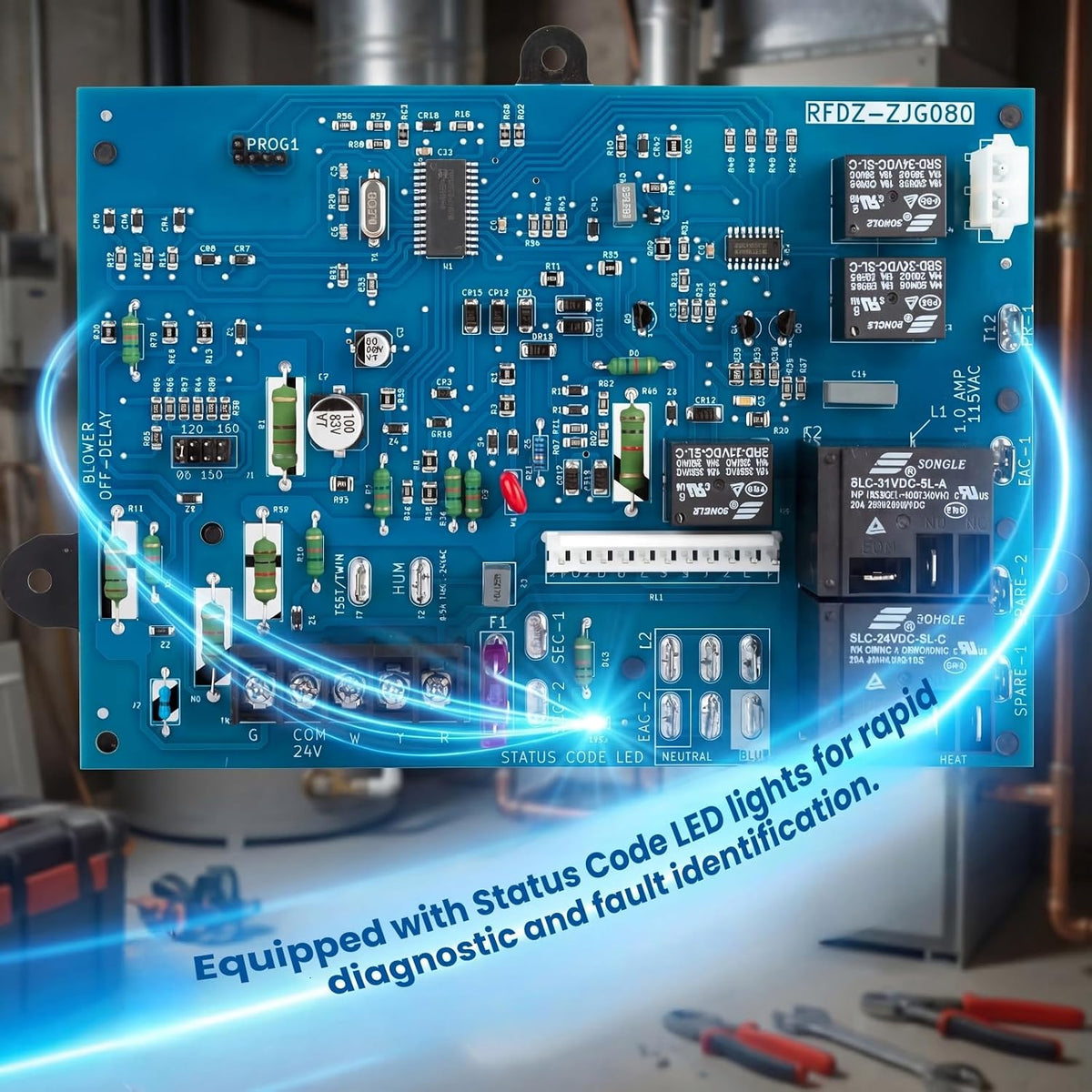 𝐔𝐩𝐠𝐫𝐚𝐝𝐞 ICM282B Furnace Control Board Module | Fits Carrier Furnace