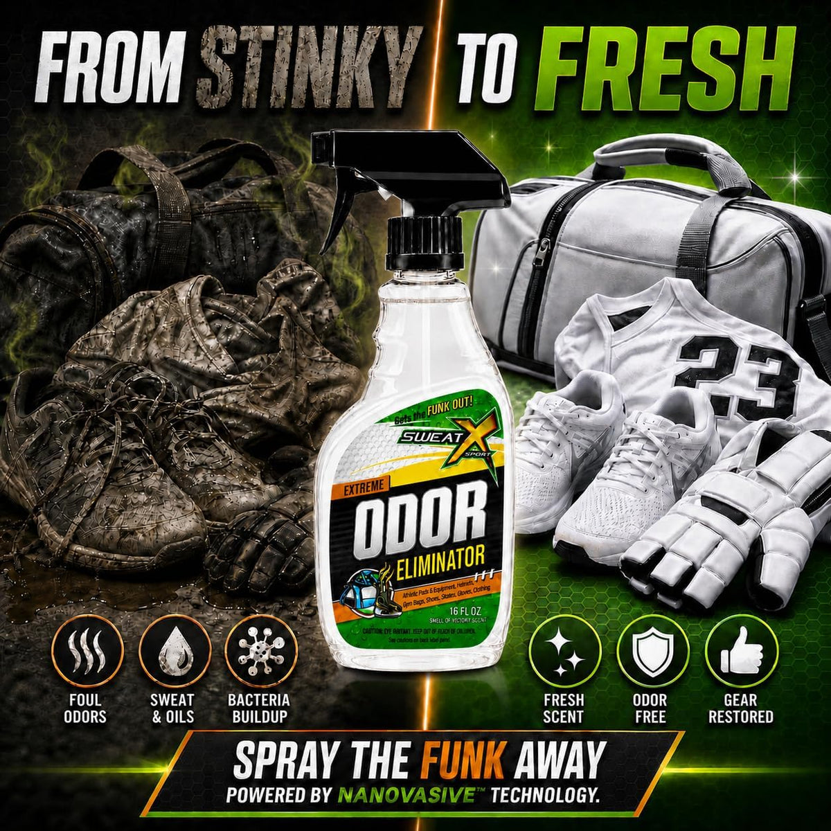 Odor Eliminator Deodorizer Spray, Victory, 16 fl oz