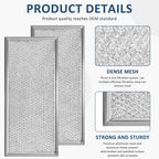 Fits for Whirlpool W10208631A Microwave Grease Filter (2 Pack)
