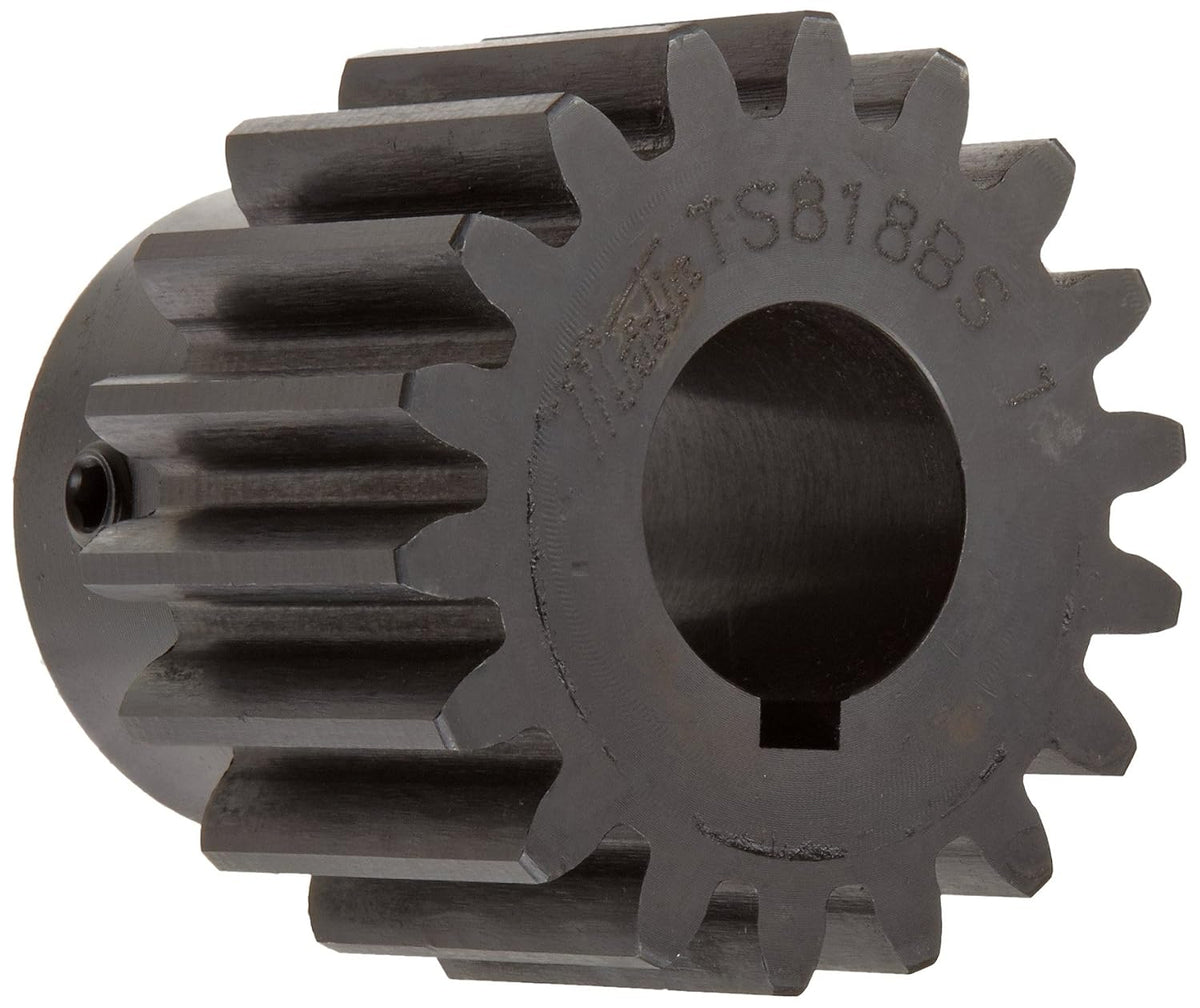 Martin TS2014 Spur Gear, 20° Pressure Angle, High Carbon Steel, Inch, 20 Pitch, 5/16" Bore, 0.8" OD, 0.500" Face Width, 14 Teeth