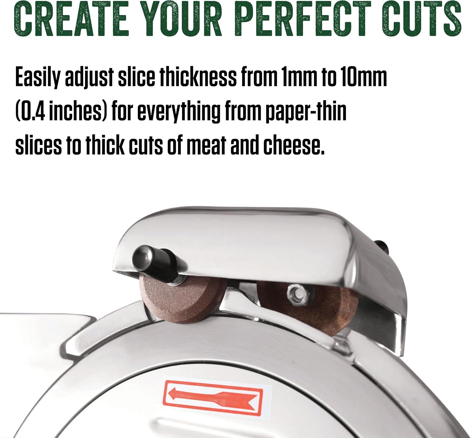 BigBite 10" Electric Meat Slicer, Kitchen Appliance for Home Use