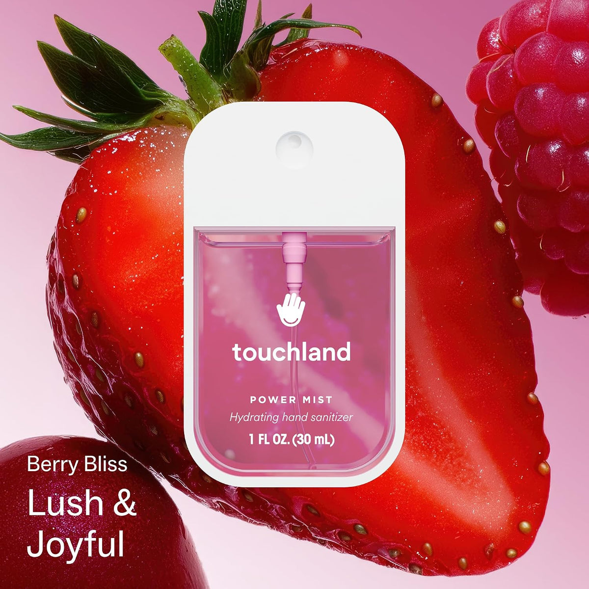 Pink Pop Set Berry Bliss Hydrating Hand Sanitizer Spray & Case