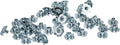 TCH Hardware 100 Pack Steel 4 Prong T Nuts 10-32 x 5/16" - Zinc Coated