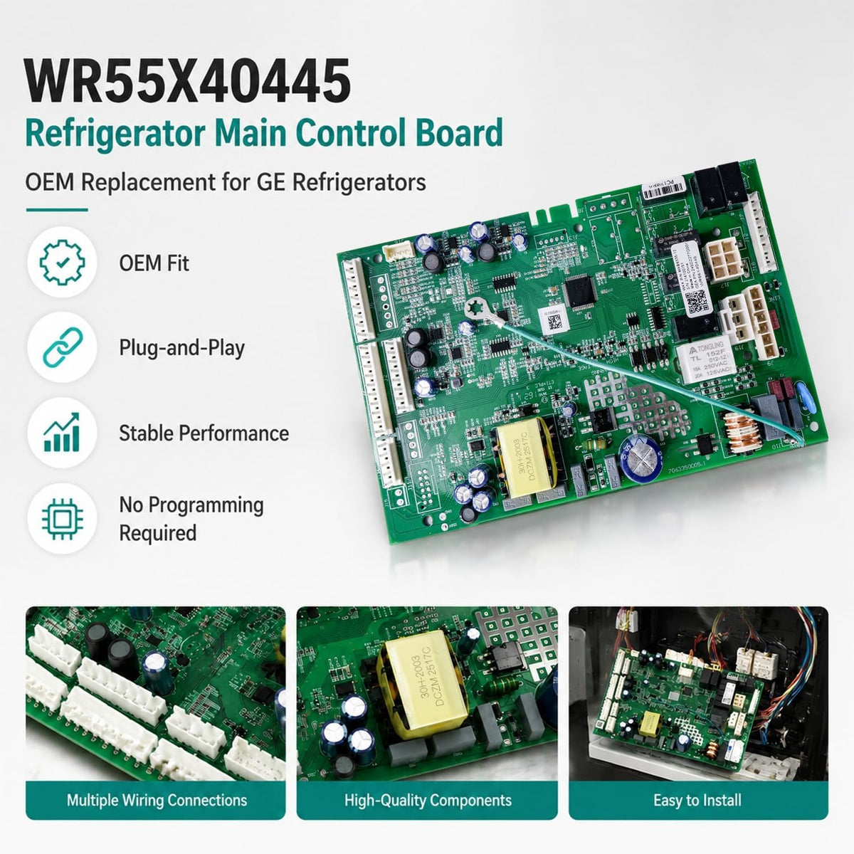 WR55X40445 Refrigerator Main Control Board for GE