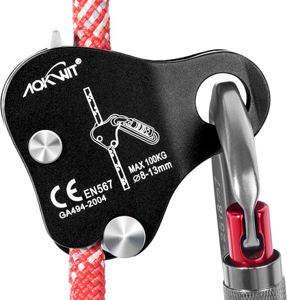 Climbing Ascender Rope Grab Fall Protection Belay Device Tree Climbing Gear Rappelling Equipment Rope Ascender for