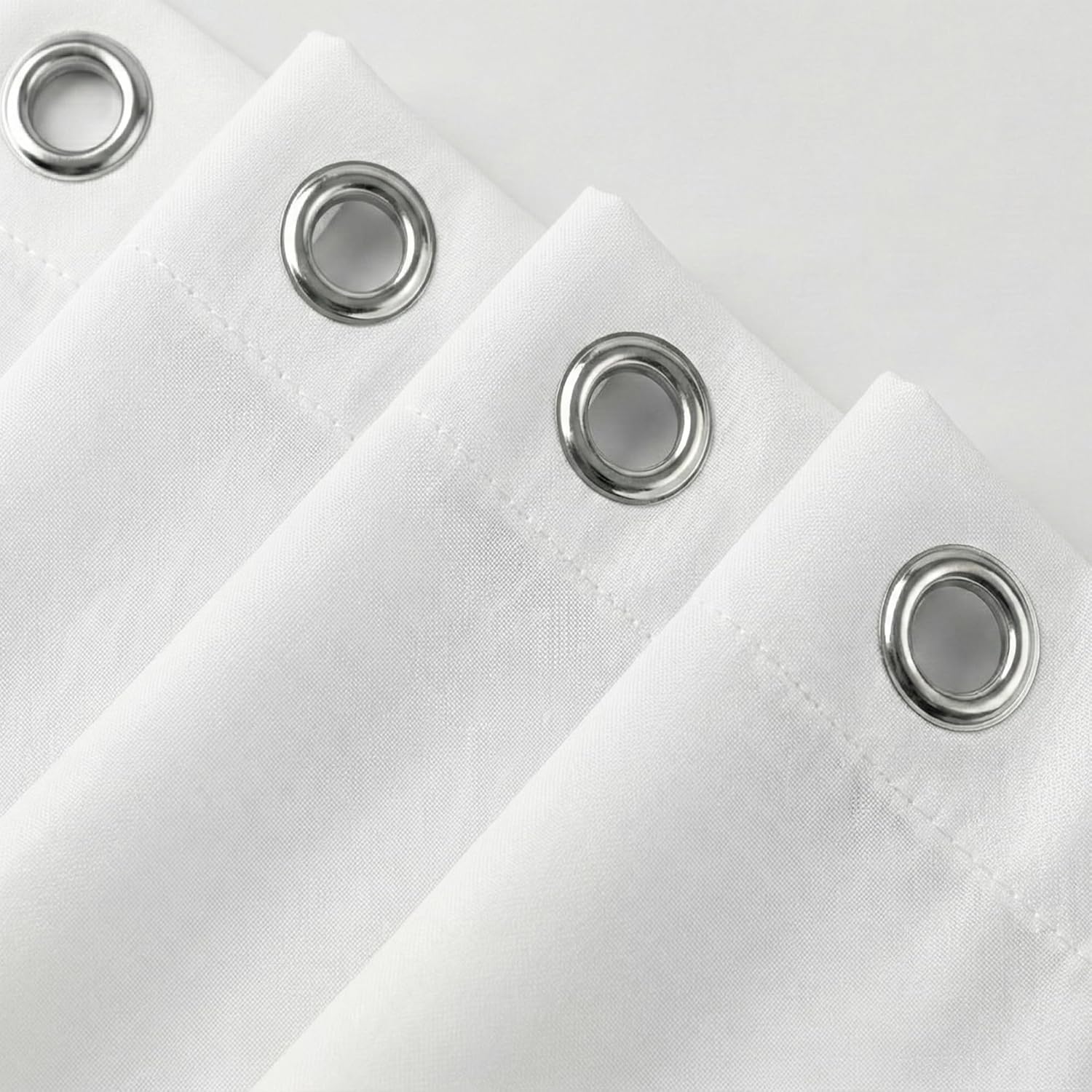 Waterproof Fabric Shower Curtain Liner, TPU Coated, PEVA-Free & Odorless, Hotel Quality, 3 Magnets, Rust-Proof Metal