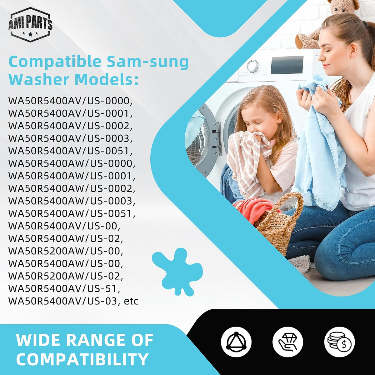 WA50R5200AW/US WA40A3005AW/A4 Suspension Rods Fit for Samsung Washer