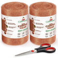 Copper Mesh Roll for Rodent Control, 4 in x 16 ft, Rustproof, 2-Pack | Blocks rats, mice, bats and snails at gaps