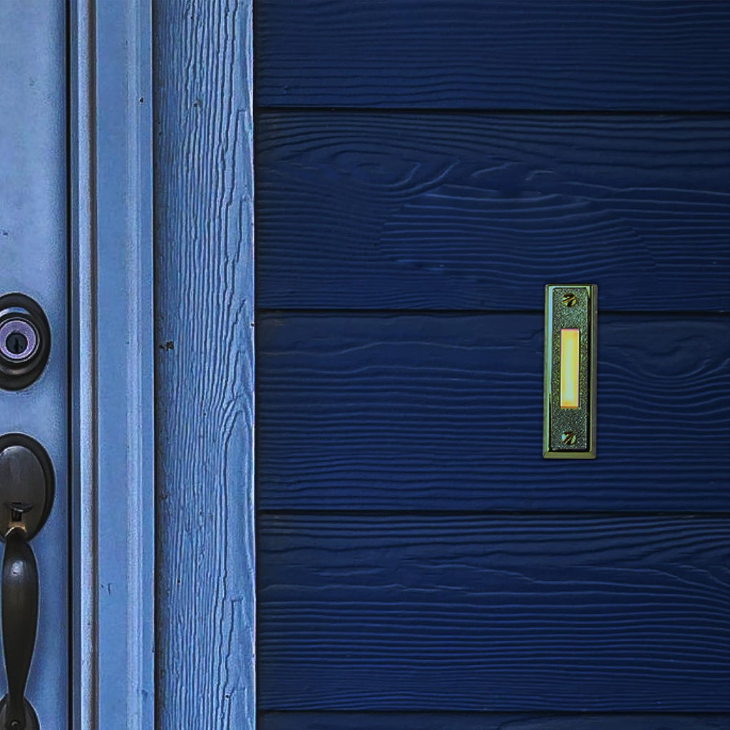 BT2BL Lighted Doorbell Button, 1-Pack, Brass