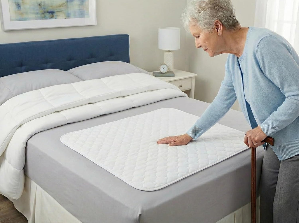 Ultra Soft 4-Layer Washable and Reusable Incontinence Bed Pad, 34"x36"