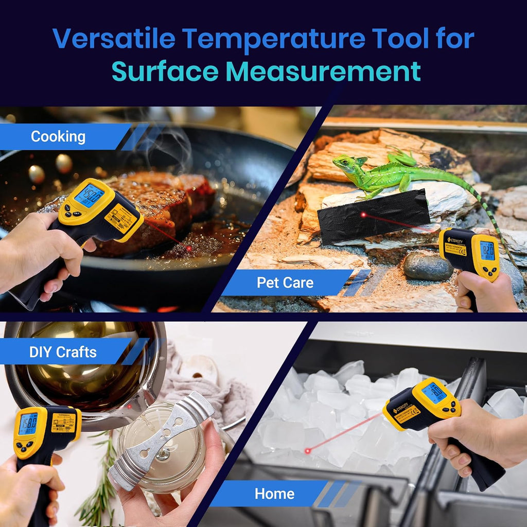 Infrared Thermometer Laser Temperature Gun, -58°F~1130°F