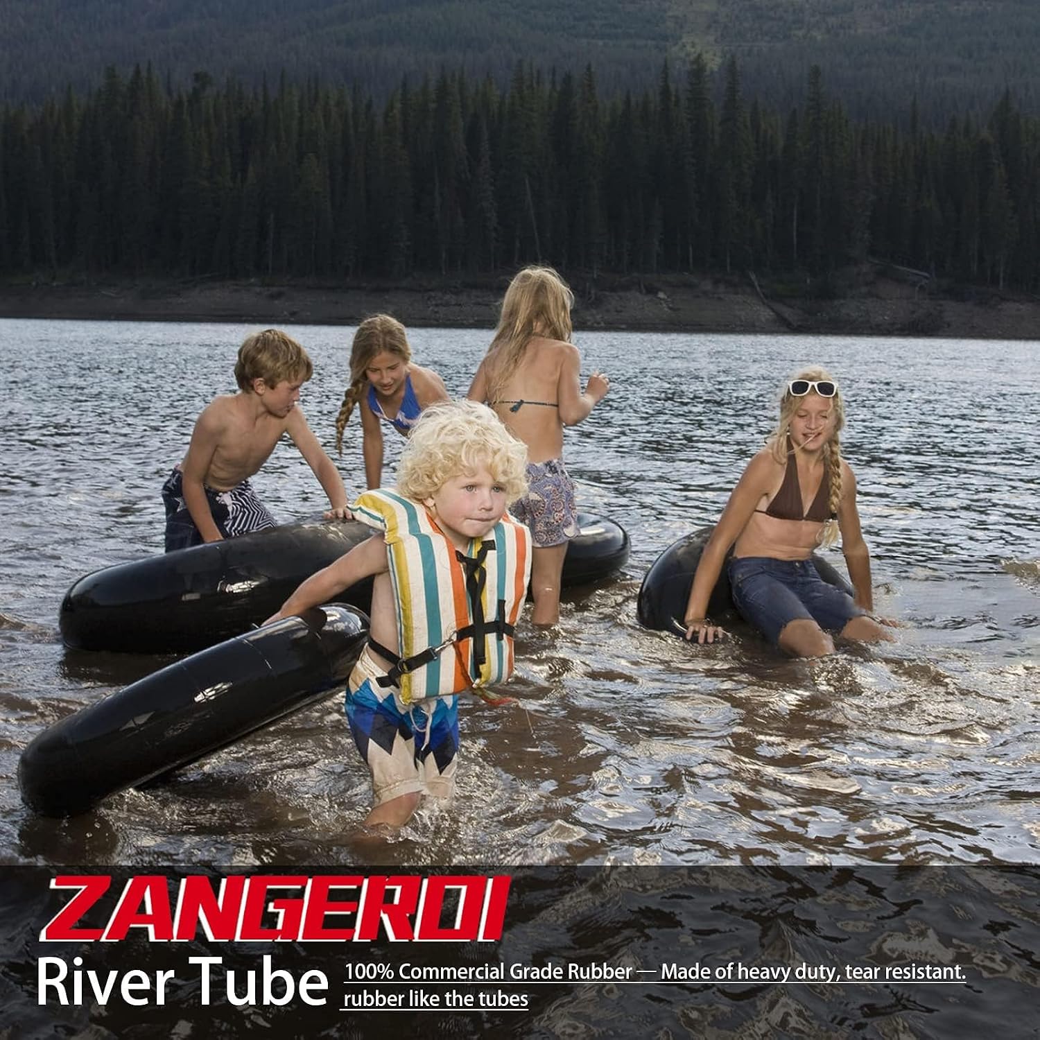 River Tube for Floating Heavy Duty Rubber Snow Tube | River Tube, Sledding Float | Pool Closing Inner Tube | Truck