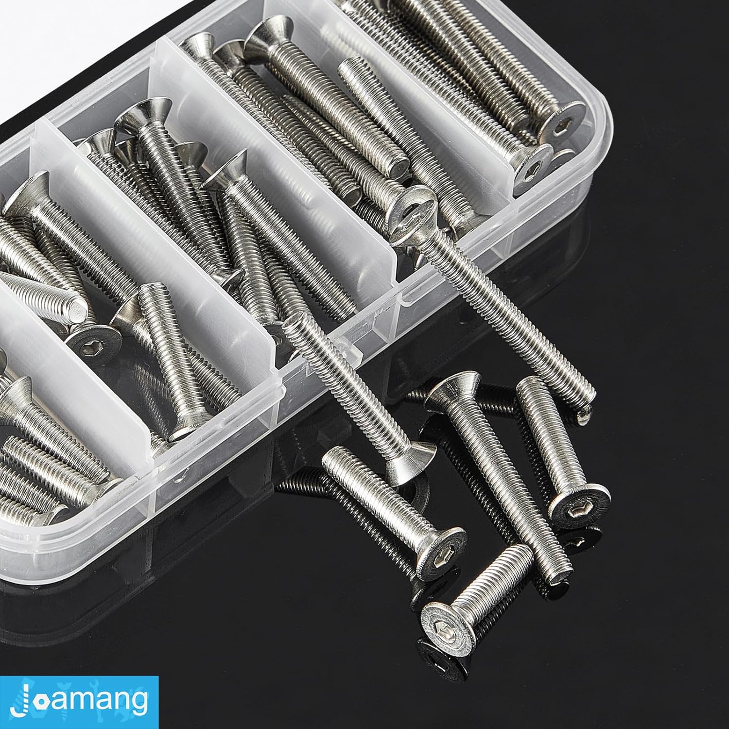 M5 x 20mm 25mm 30mm 35mm 40mm Flat Head Hex Socket Cap Screws Countersunk Bolts, Stainless Steel 304, Metric Allen