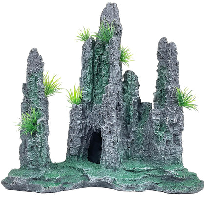 Aquarium Decoration Large and Tall for Fish Tank Rock Cave Hideout