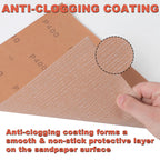 BMOTL Aluminum Oxide Sandpaper Sheets 9x11, 120 Grit 24 Pack