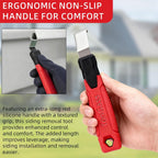 Vinyl Siding Removal Tool with Extra Long Non-Slip Grip Handle