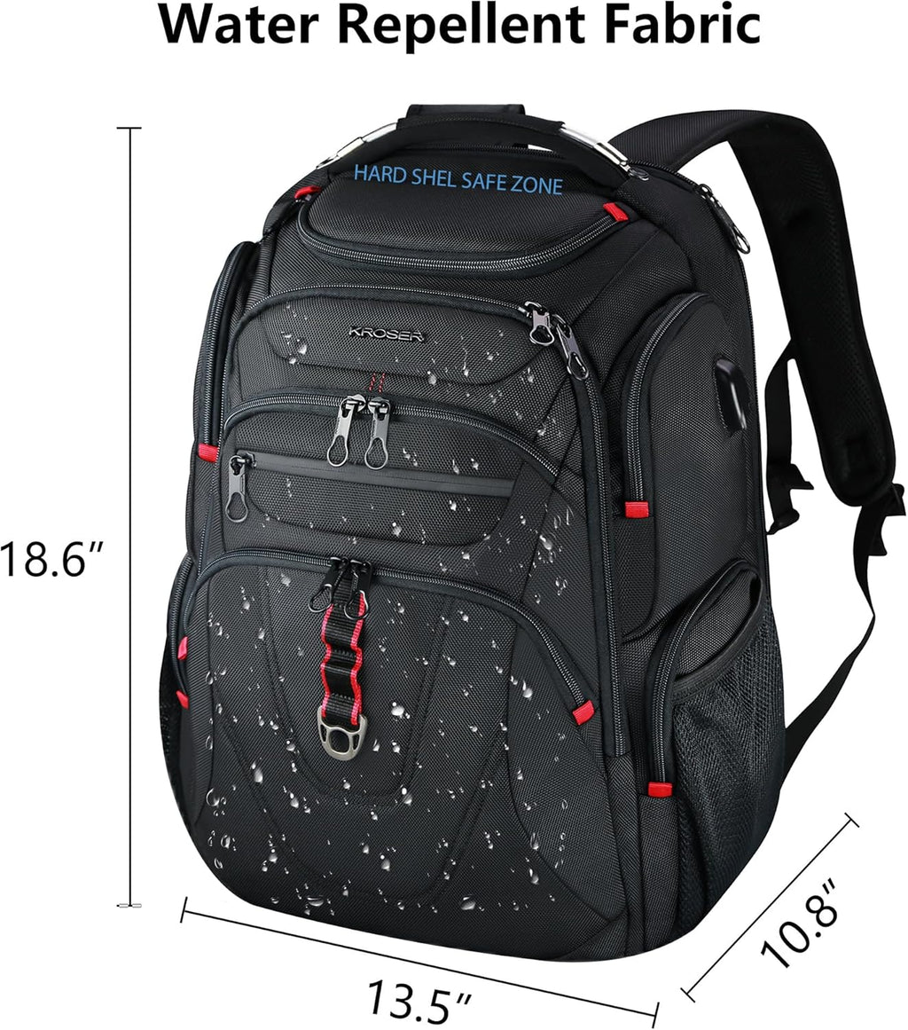 TSA Friendly Travel Laptop Backpack 17.3 inch XL Computer Backpack Water-Repellent College Daypack Business Backpack