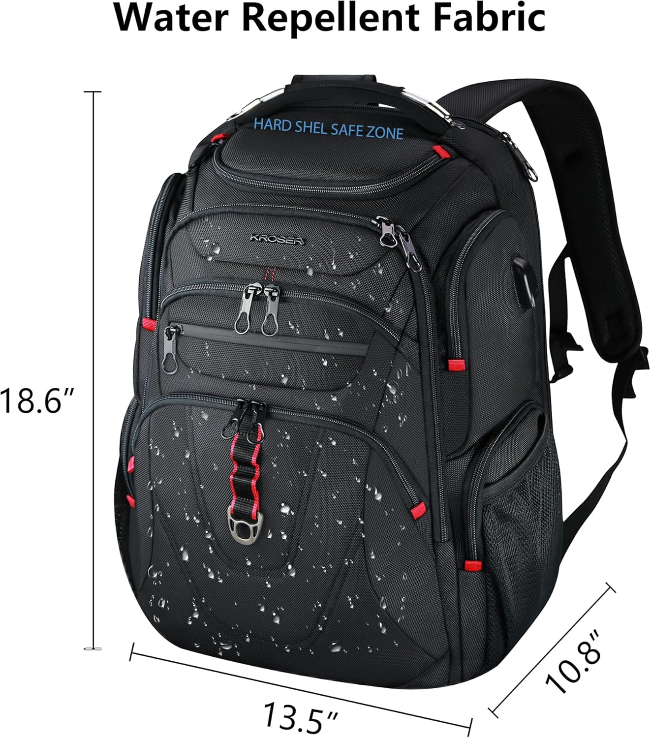 TSA Friendly Travel Laptop Backpack 17.3 inch XL Computer Backpack Water-Repellent College Daypack Business Backpack