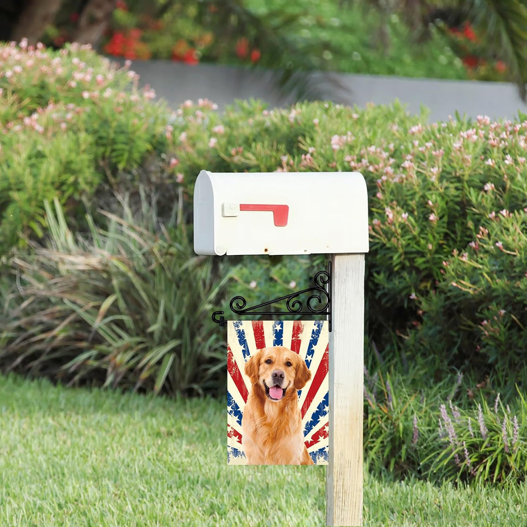 Garden Flag Hanger for Wall Fits Flag Width Smaller Than 13.4 inch, Garden Flag Holder for Outside, Banner Hanger for