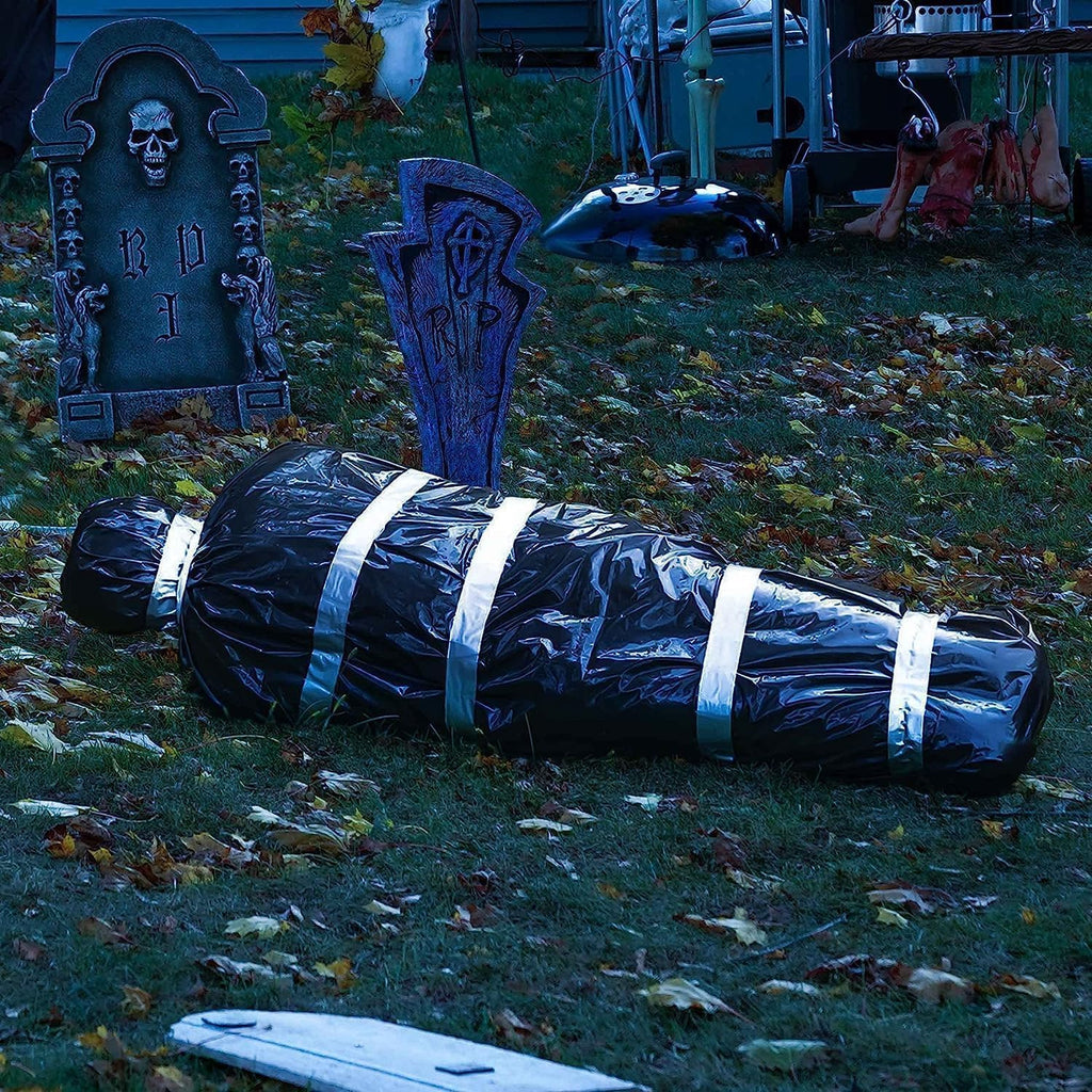 5ft Hanging Corpse Dead Victim Props Halloween Decorations Outdoor | Haunted Creepy House Halloween Decor, Scary