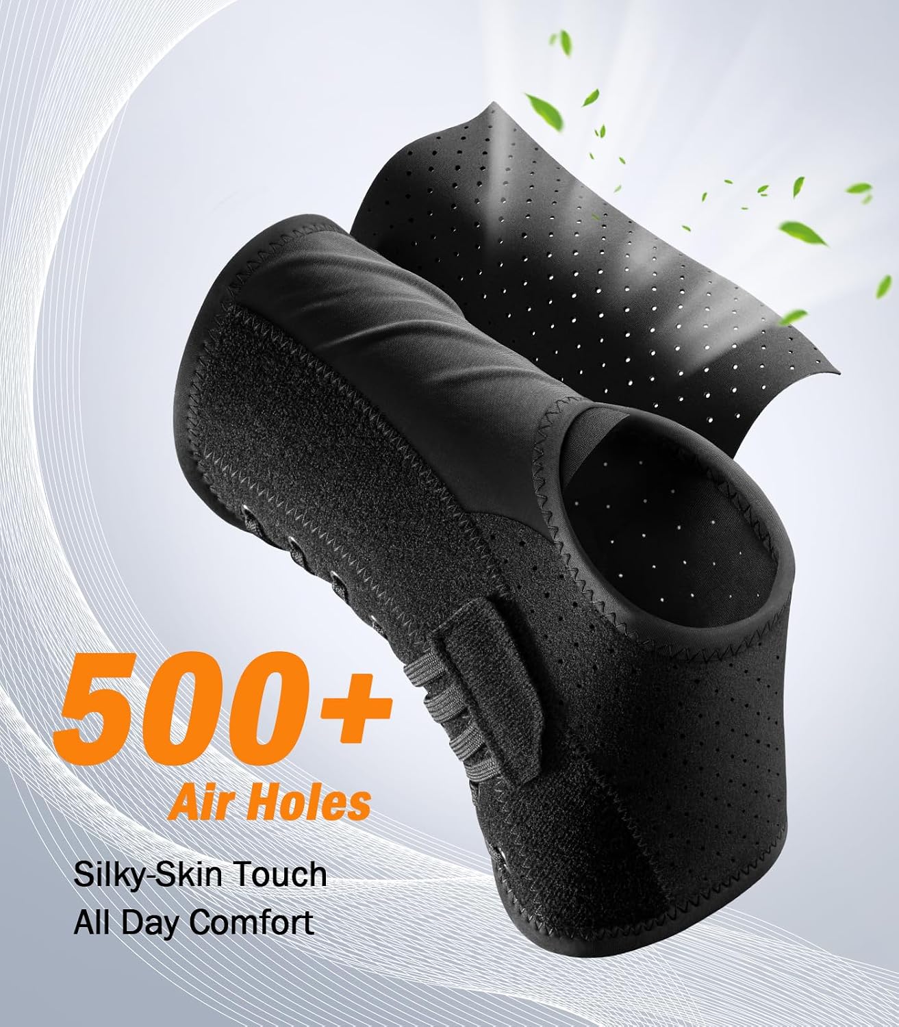 Slim-Fit Ankle Brace for Sprained Ankle, Quick Lace Up Ankle Support for Women Men With 2 Auto-Shaped Pads, Air