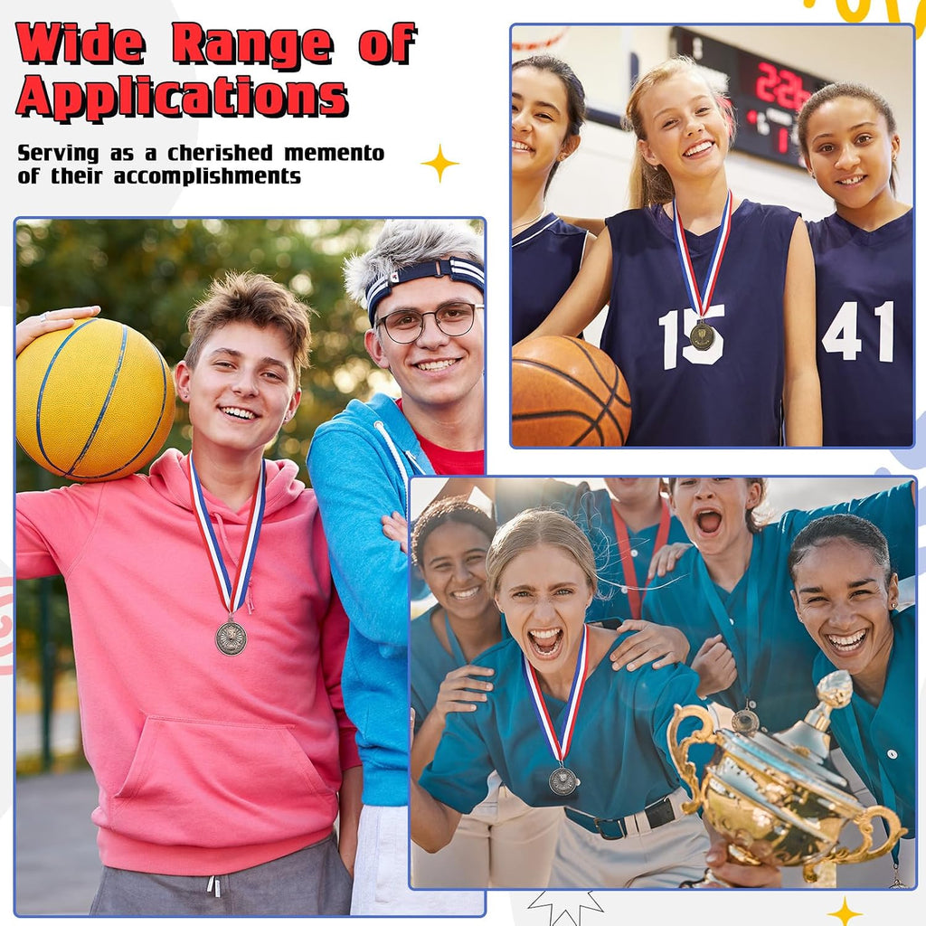 Award Medals 1st 2nd 3rd Place Medals Metal Winner Trophy Awards Gold Silver Bronze Prizes for Sports Competitions