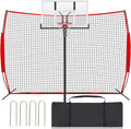 Basketball Net Catcher Backstop Net Sports Barrier Nets for Backyard Rebounder to Guard Rebound and Return Basketball