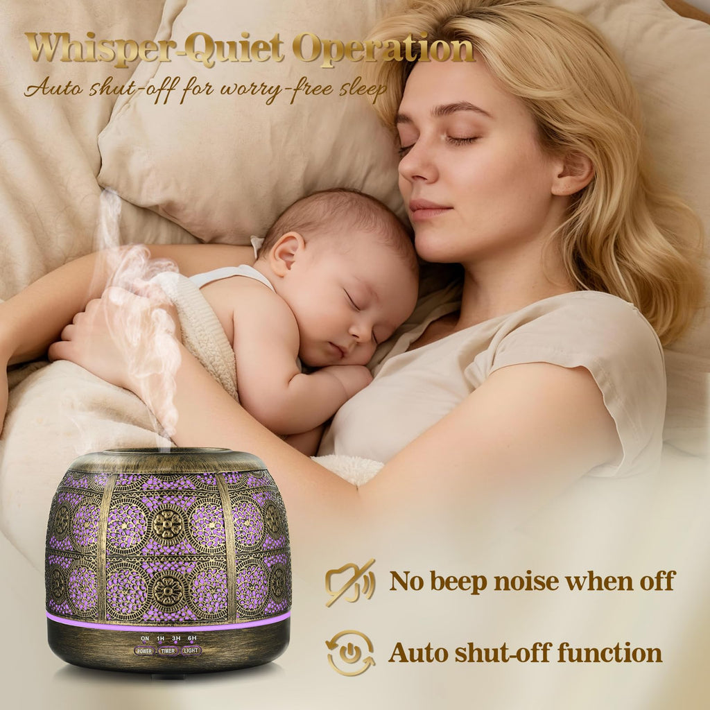 Essential Oil Diffuser for Home, 500ml Aromatherapy Diffuser