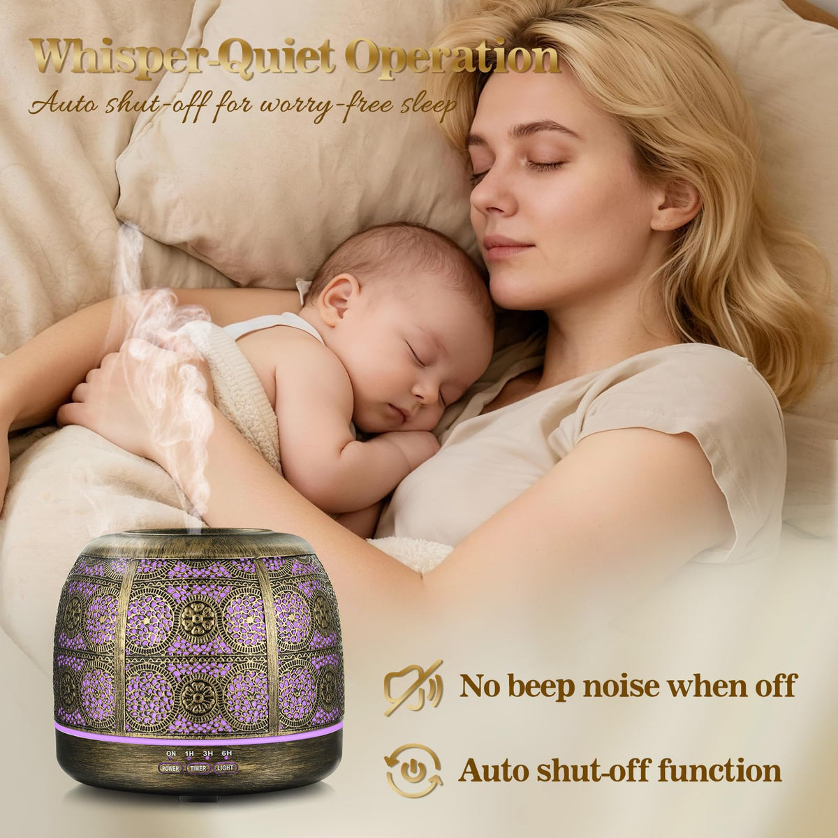 Essential Oil Diffuser for Home, 500ml Aromatherapy Diffuser
