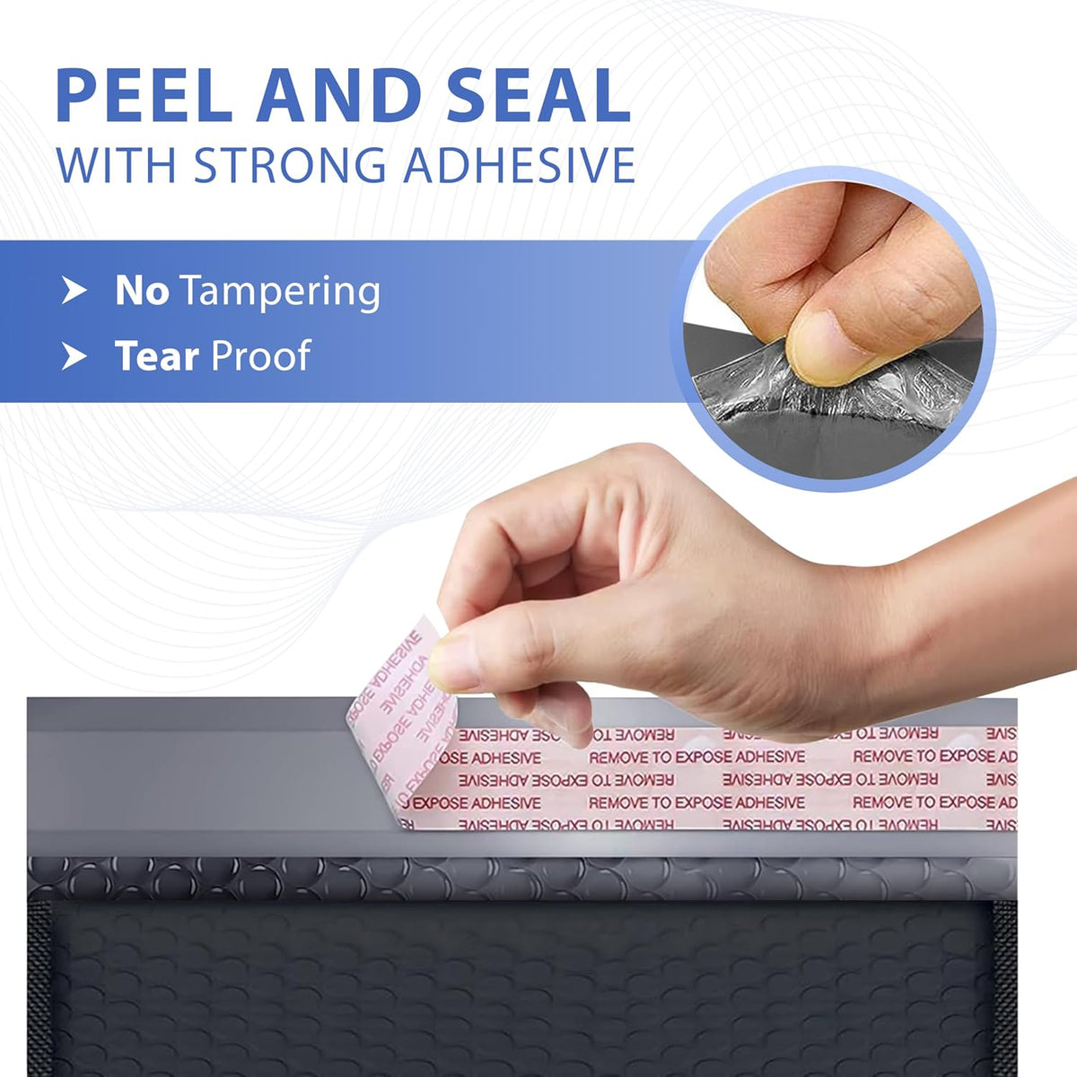 Black Bubble Mailers 8.5x12, Self Seal Poly Padded Envelopes #2, 100 Pack