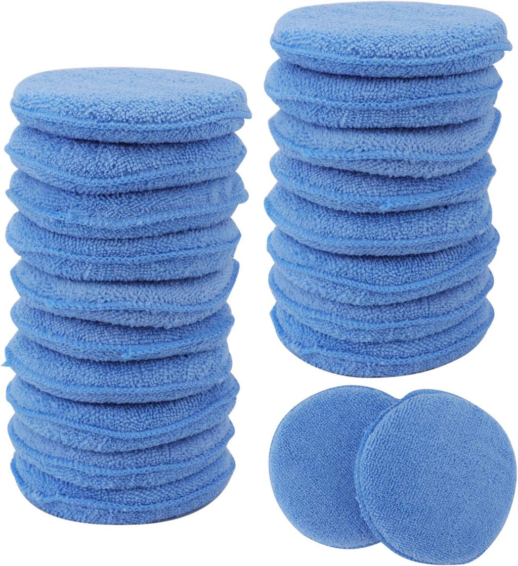 Microfiber Applicator Pads Wax Applicator, 20 Pack Foam Applicator Pads Car Wash Sponge, Buffing & Detail Polishing