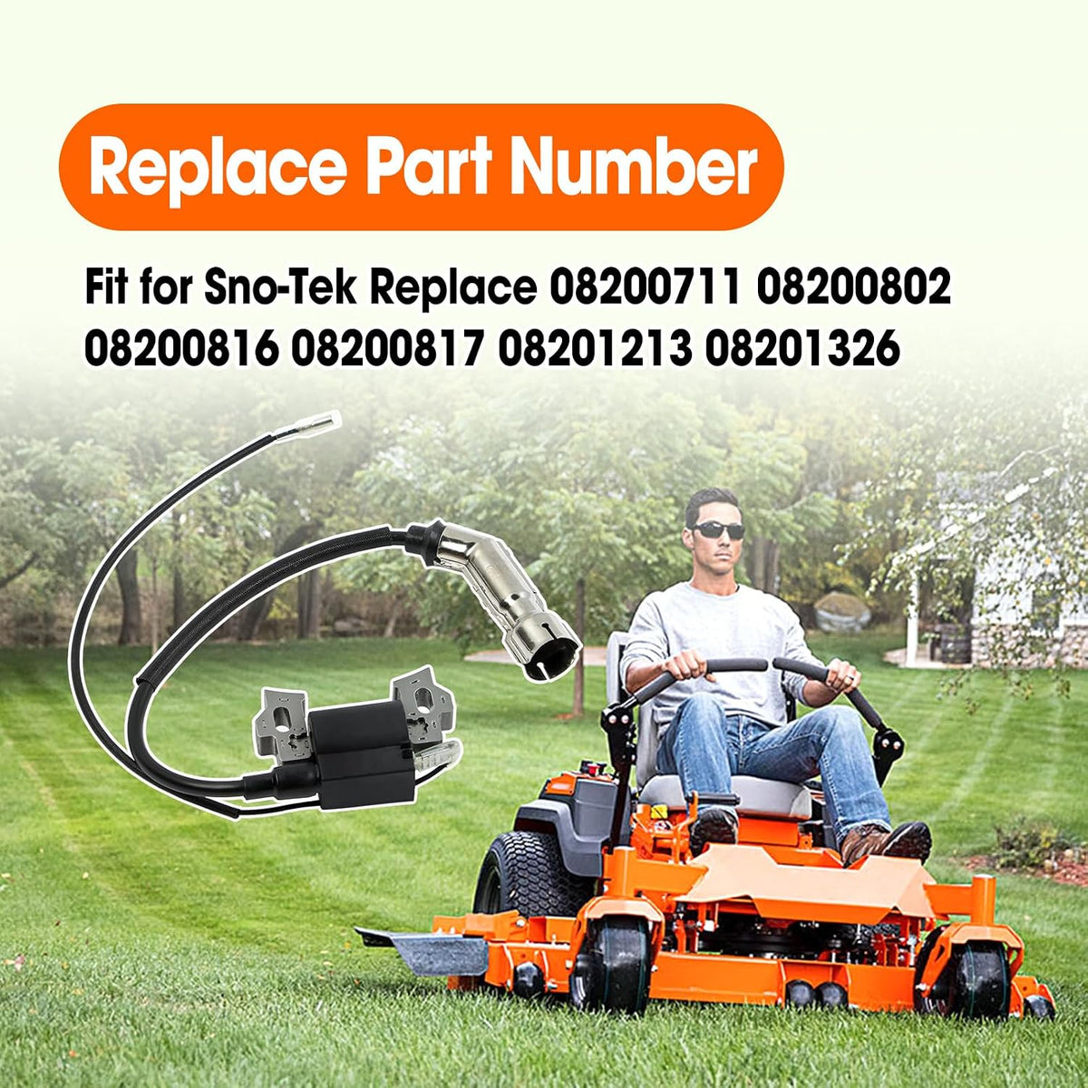 20001042 Ignition Coil Fit for Snow Blowers Lawn Mowers Ariens 136cc 208cc