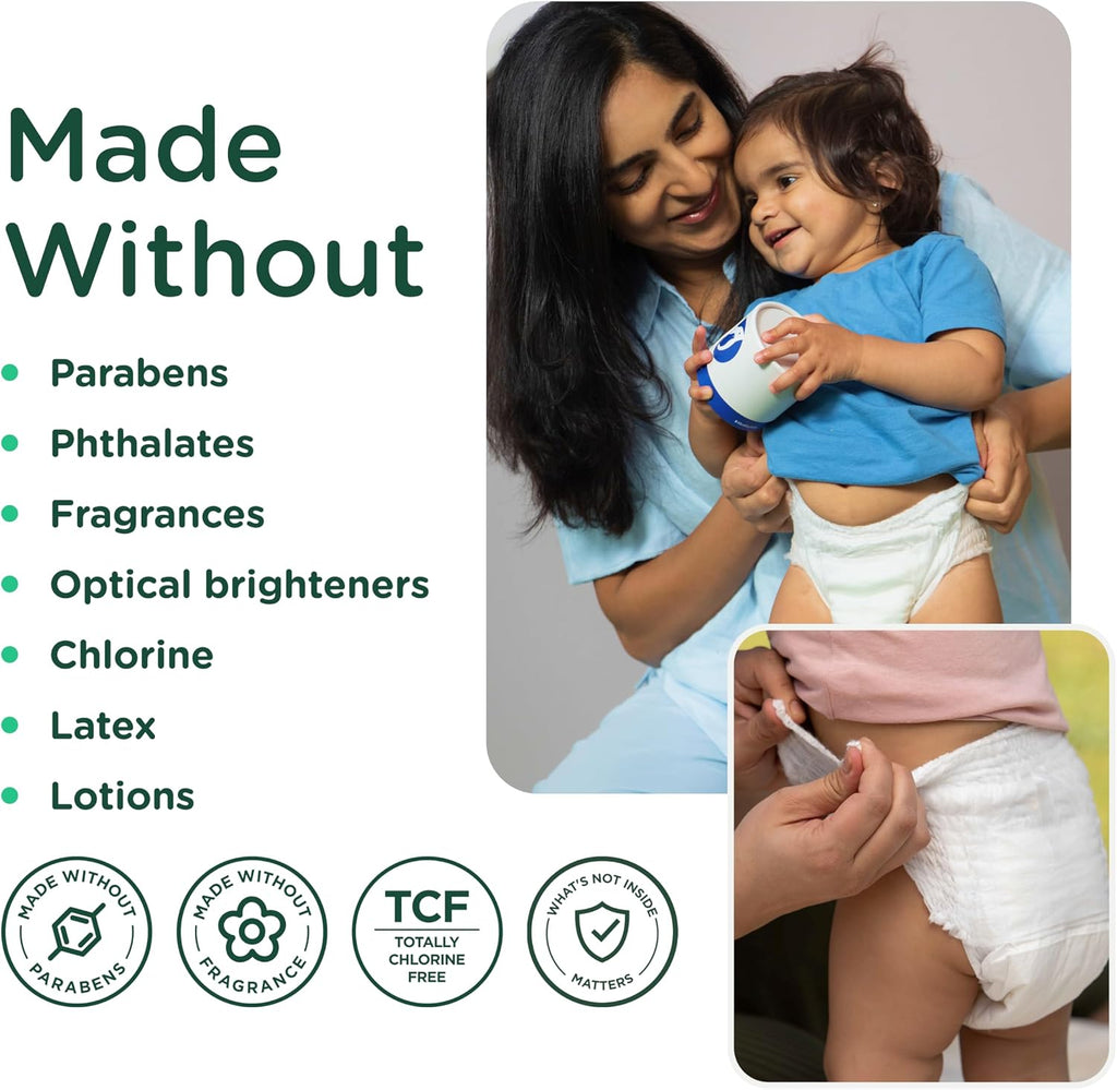Non-Toxic Training Pants Toddler Diapers - Size 6, 32 Count | EWG Verified & Microbiome-Friendly. Easy pull-on &