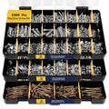 2300 Pieces Hardware Assortment Kit - Metric & SAE Machine Screw Assortment Kit with Assorted Nuts, Bolts, and