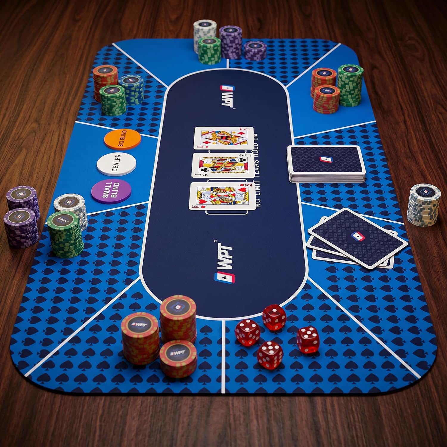 Official World Poker Tour Casino Grade 300‑Piece Poker Set with Aluminum Carry Case, 14g Premium Poker Chips, Cards