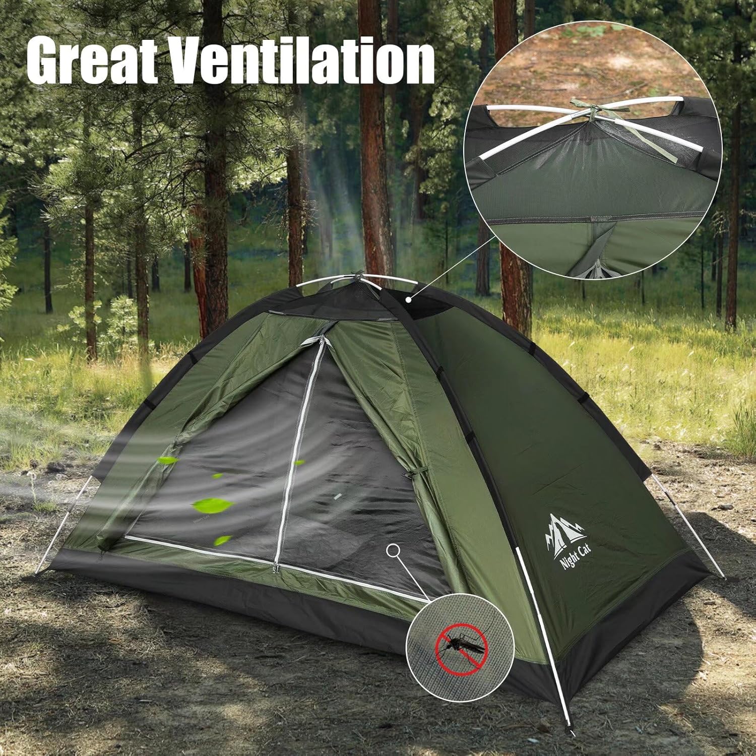 Backpacking Tent for One 1 to 2 Persons Lightweight Waterproof Camping Hiking Tent for Adults Kids Scouts Easy Setup