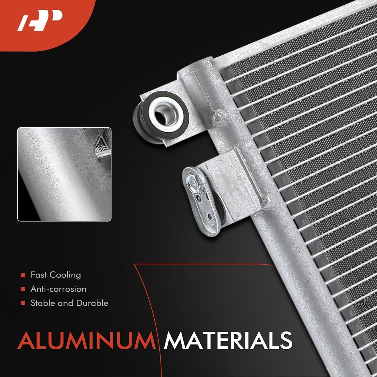 A-Premium Air Conditioning Condenser Compatible with Volvo