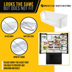 Refrigerator Door Shelf Bin for Whirlpool GI6FDRXXB08 (2-Pack)