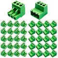 DaFuRui 20 Pairs 3 Pin 5.08mm PCB Mount Phoenix Type Connector with Plug