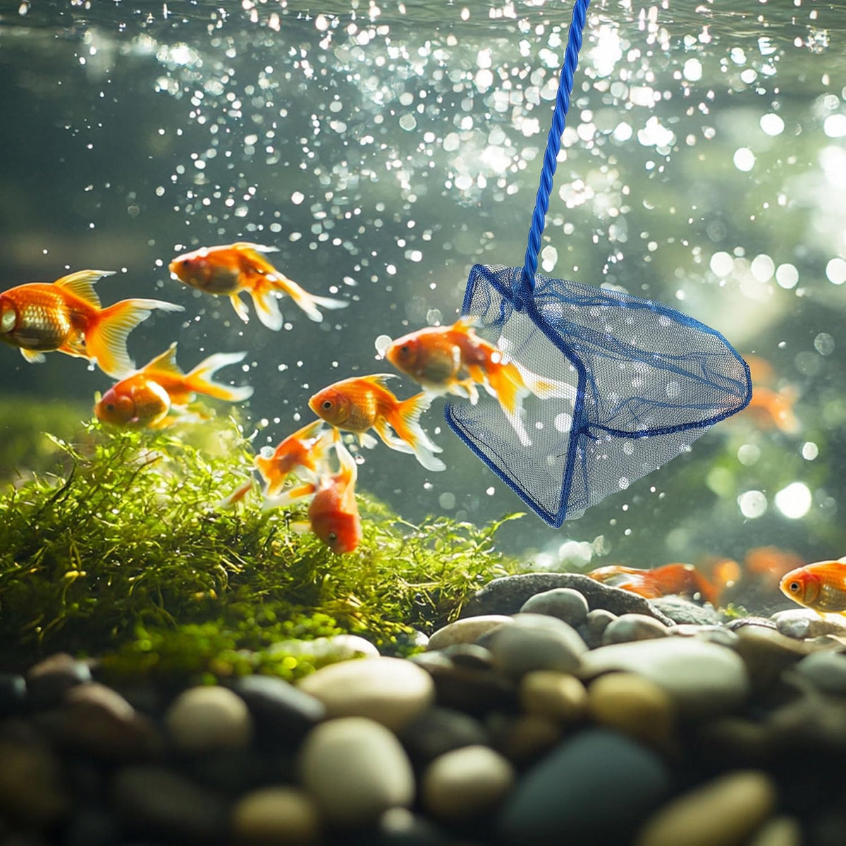 2 Pack Aquarium Net Fish Net Small Net Multi-Size Fine Mesh Fish Net