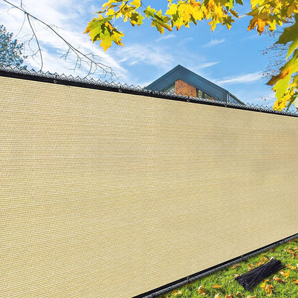 iCover 6x50ft Privacy Screen Fence, Outdoor Fencing Panels, Garden Windscreen Mesh Shade Sail Net Barrier, Fence