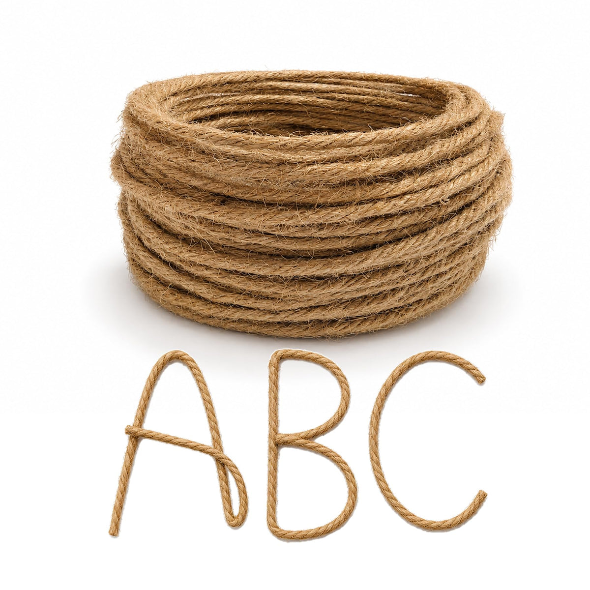 32 Ft Wired Jute Twine, Bendable Wired Twine forWreaths and DIY