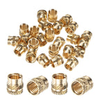 M METERXITY 20-Pack Threaded Inserts M8x10x10mm Brass
