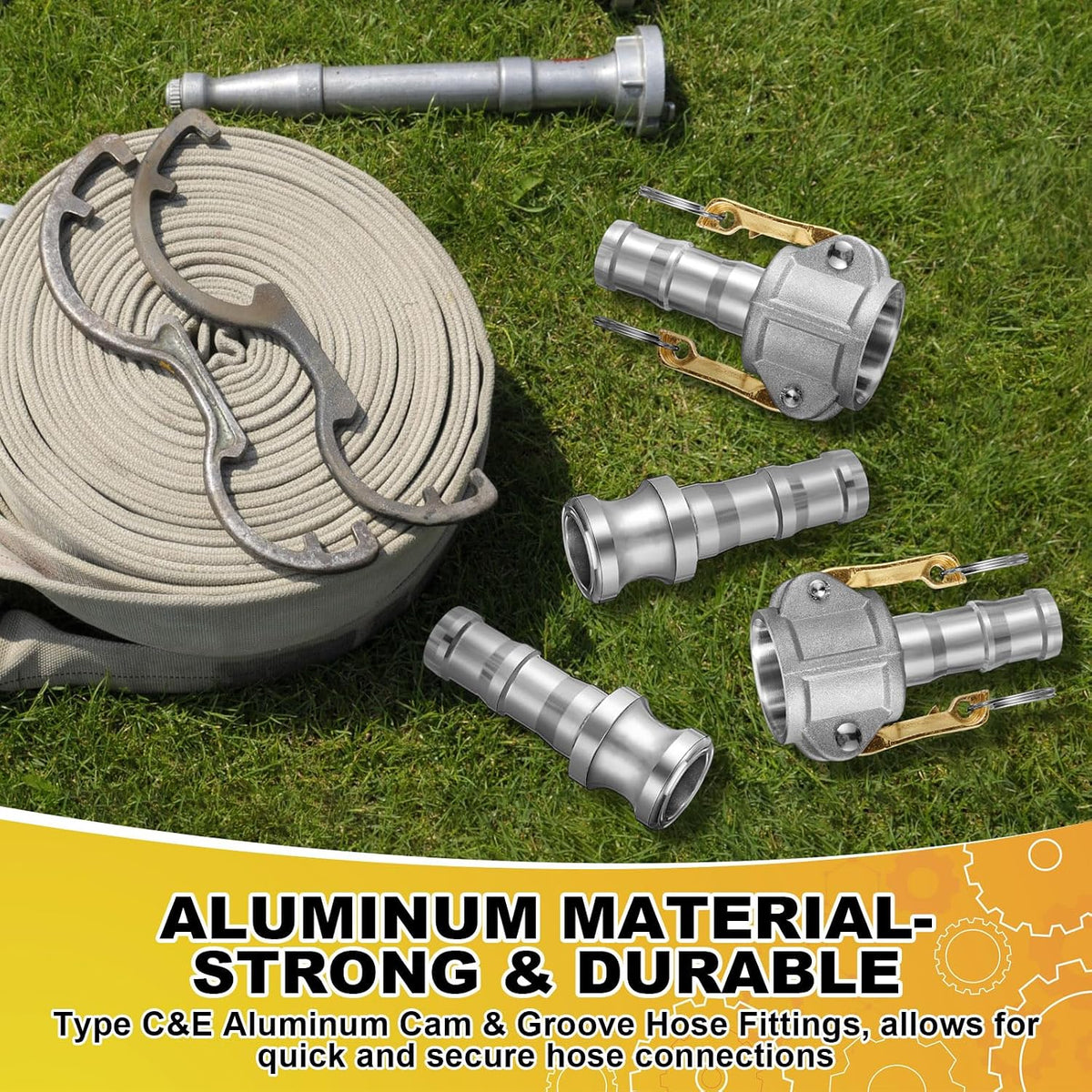 2 Set 1 Inch Camlock Fittings Type C&E