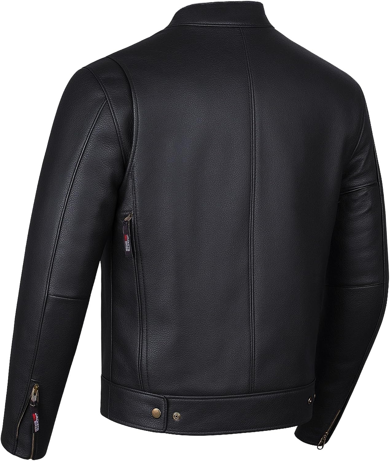 COMMUTER Men's Motorcycle Jacket, Premium Buffalo Leather, CE Armor - Ventilation, Utility Pockets, Cruiser Biker