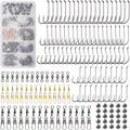 Fishing Hooks Sinkers Snap Swivels Assortment 150pcs Fishing Terminal Tackle Kit Baitholder Octopus Circle Hooks