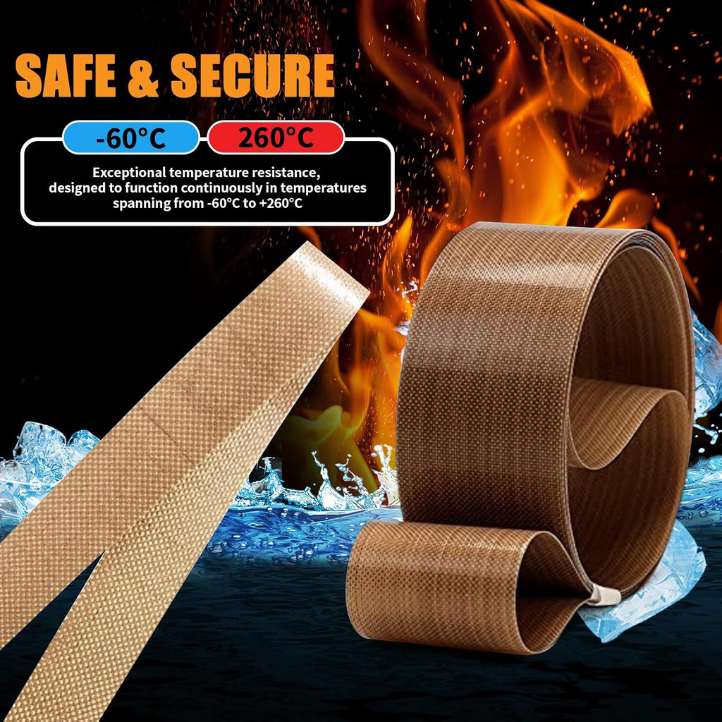 PTFE Teflon Tape Belts for FR-770 Continuous Band Sealer, 770x15x0.2mm