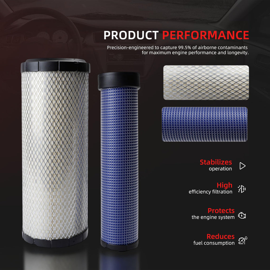 Maintenance Filter Kit Fit for Kubota SVL65-2 Skid Steer Loader