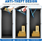 Package Delivery Boxes for Outside, Extra Large Parcel Drop Boxes with Secure Storage, Anti-Theft Galvanized
